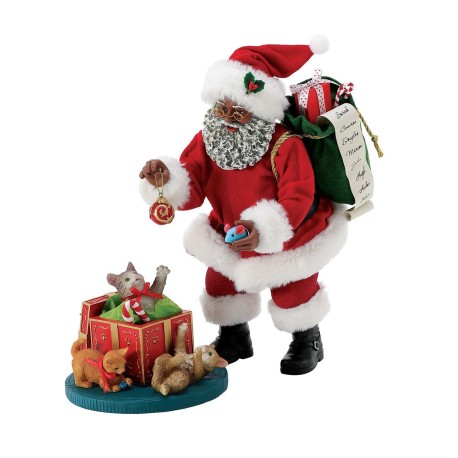 Dept 56 Possible Dreams Whiskering You Merry Christmas Santa Figurine Free Shipping Iveys Gifts And Decor