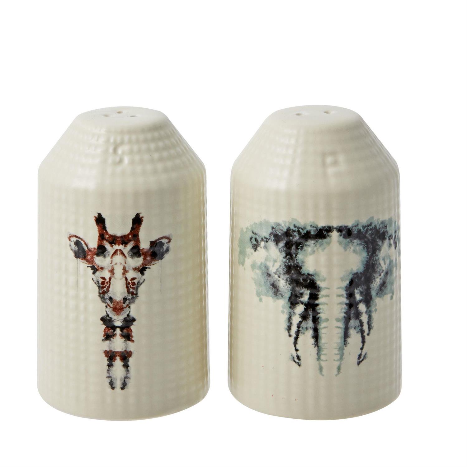 Enesco Gifts Jim Shore Animal Planet Giraffe And Elephant Salt And Pepper Set Free Shipping Iveys Gifts And Decor