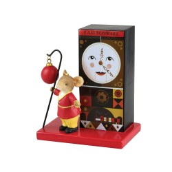 Heart Of Christmas FAO Schwarz Time to PLay Mouse And Clock Figurine