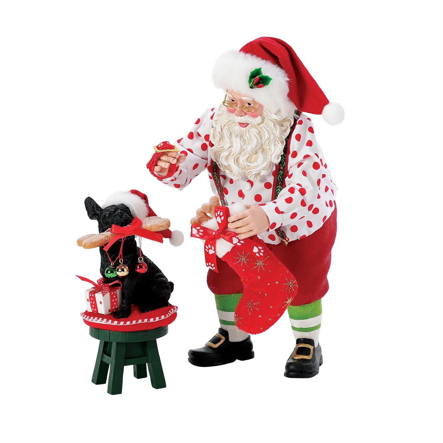 Dept 56 Possible Dreams Santa And His Pets Oh Christmas Treat Santa Figurine Free Shipping Iveys Gifts And Decor
