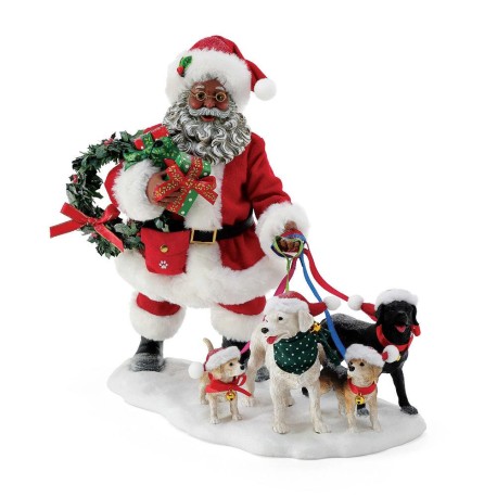 Dept 56 Possible Dreams Santa And His Pets Oh Christma Free Shipping Iveys Gifts And Decors Treat Santa Figurine