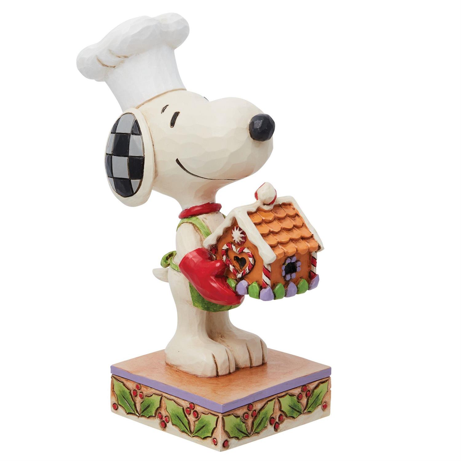 Enesco Gifts Jim Shore Peanuts Charlie Brown Snoopy With Gingerbread House Figurine Free Shipping Iveys Gifts And Decor