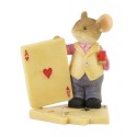 Heart Of Christmas Card Shark Mouse Figurine