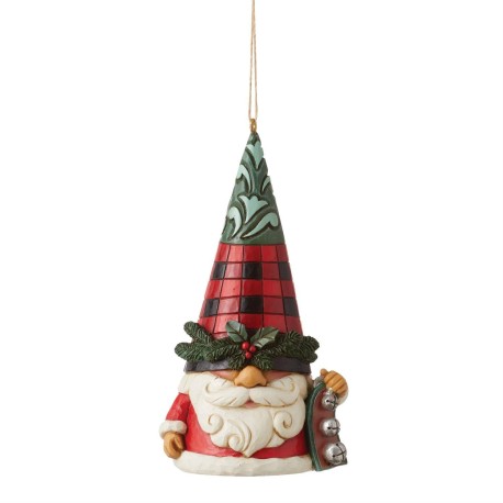 Enesco Gifts Jim Shore Heartwood Creek Highland Gnome With Bells Ornament Free Shipping Iveys Gifts And Decor