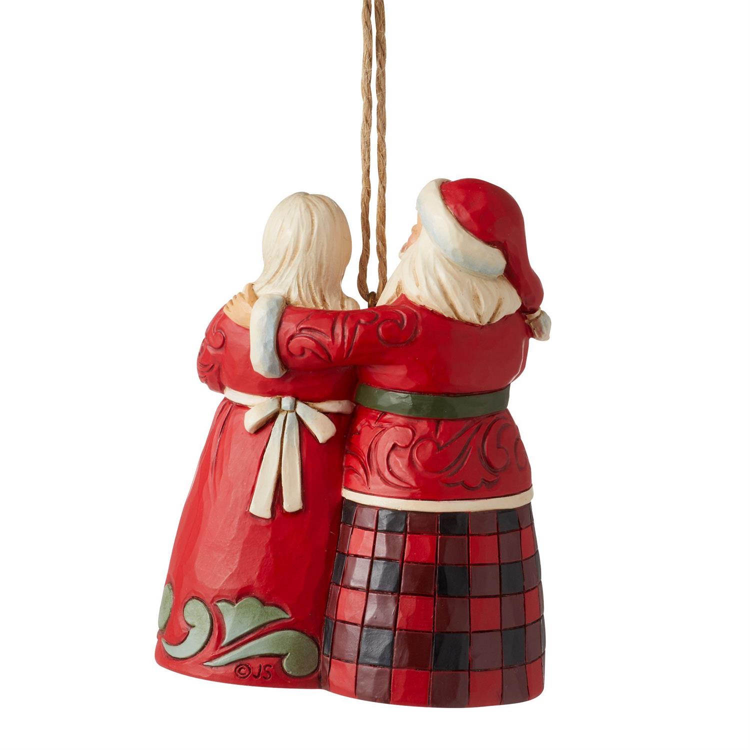 Enesco Gifts Jim Shore Heartwood Creek Highland Santa And Mrs Claus Ornament Free Shippping Iveys Gifts And Decor