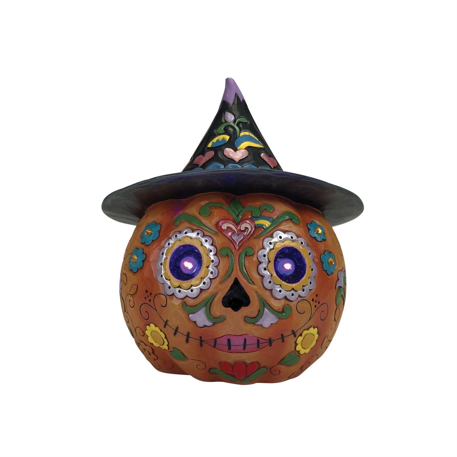Enesco Gifts Jim Shore Heartwood Creek Day of the Dead Jack O Lantern Figurine Free Shipping Iveys Gifts And Decor