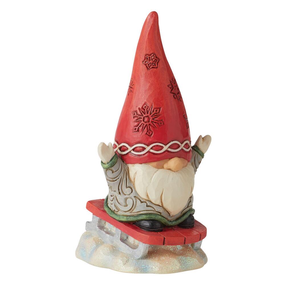 Enesco Gifts Jim Shore Heartwood Creek Snow Much Fun Gnome Sledding Gnome Figurine Free Shipping Iveys Gifts And Decor