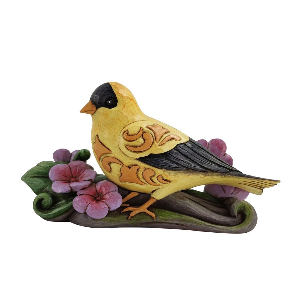 Enesco Gifts Jim Shore Heartwood Creek Golden Harmony Goldfinch Figurine Free Shipping Iveys Gifts And Decor