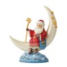 Pre Order Jim Shore Heartwood Creek Starry Night Santa On Cresent Moon Figurine