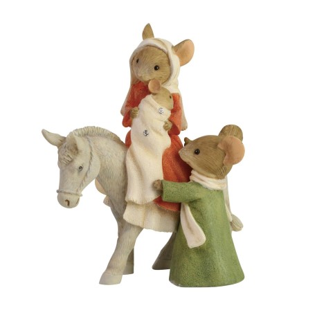 Enesco Gifts Heart Of Christmas Bethlehems Family Mouse Figurine Free Shipping Iveys Giftss And Decor