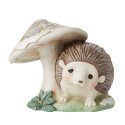 Jim Shore Heartwood Creek White Woodland Hedgehog By Mushroom Figurine