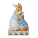 Jim Shore Beatrix Potter Peter Rabbit Mrs. Rabbit And Peter Rabbit Figurine