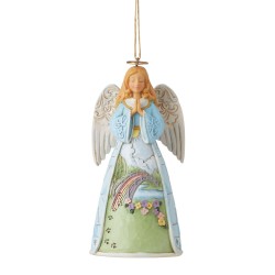 Enesco Gifts Jim Shore Heartwood Creek Just This Side of Heaven Rainbow Bridge Angel Ornament Free Shipping Iveys Gifts 