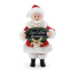 Dept 56 Possible Dreams Christmas Traditions Dont Stop-Believing-Santa Figurine Free Shippin Iveys Gifts And Decor