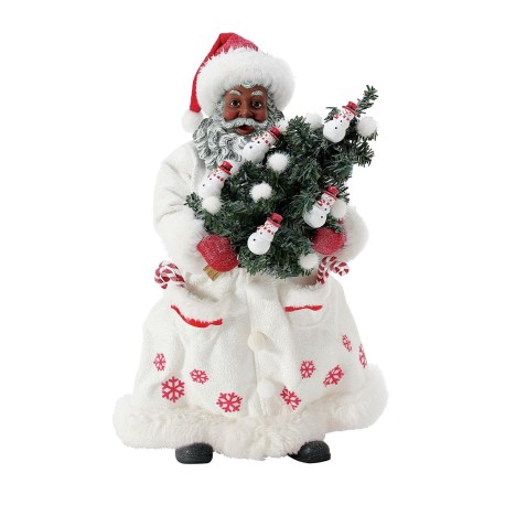 Ann Dezendorf Dept 56 Possible Dreams African American Christmas Traditions Christmas Snowy Wishes  Santa Figurine Free Shipping