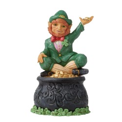 Enesco Gifts Jim Shore Heartwood Creek Leprechaun On Pot Of Gold Figurine Free Shipping Iveys Gifts And Decor