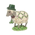 Jim Shore Heartwood Creek Irish Woolie Irish Sheep In Clover Patch Figurine