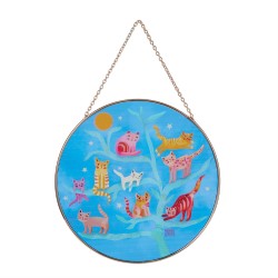 Enesco Gifts Allen Designs Crazy Cats Suncatcher Free Shipping Iveys Gifts and Decor