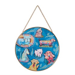 Enesco Gifts Allen Designs Dog Park Suncatcher Free Shipping Iveys Gifts And Decor