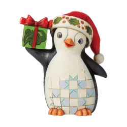 Jim Shore Heartwood Creek Pint Sized Christmas Penguin Figurine