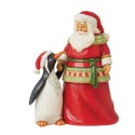 Jim Shore Pint Sized Santa With Penguin Figurine