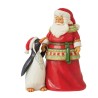 Enesco Gifts  Jim Shore Pint Sized Santa With Penguin Figurine Free Shipping Iveys Gifts And Decor 