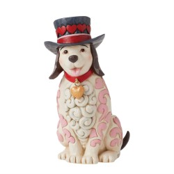 Enesco Gifts  Jim Shore Heartwood Creek Love Themed Dog With Top Hat Figurine Free Shhipping Iveys Gifts And Decor