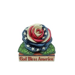 Enesco Gift Jim shore Heartwood Creek Mini Patriotic Rose Figurine Free Shipping Iveys Gifts And Decor