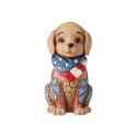 Jim Shore Heartwood Creek Mini Patriotic Puppy Figurine