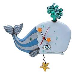 Enesco Gifts Allen Designs Spouting Off Whale Clock Free Shipping Iveys Gifts And Decor