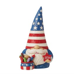 Enesco Gifts Jim Shore Heartwood Creek Patriotic Fireworks And Freedom Gnome Figurine Free Shippibg