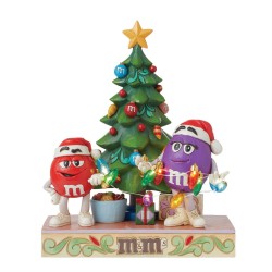 Pre Order Jim Shore M & M's A Helping Hand Purple And Red Character Tree Figurine