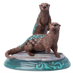 Enesco Gifts Jim Shore Heartwood Creek Jim Shore Heartwood Creek River Otter Pair Figurine Free Shipping Iveys Gifts And Decor