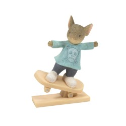 Heart Of Christmas Skater Slide Mouse Figurine