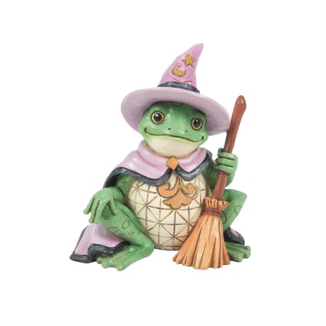 Enesco Gifts Jim Shore Heartwood Creek Mini Frog Witch Figurine Free Shipping Iveys Gifts And Decor