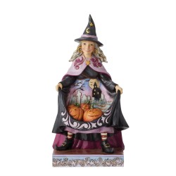 Enesco Gifts Jim Shore Heartwood Creek Wicked Spiced Pumpkins Witch With Pumpkins Skirt Figurine Free Shipping Iveys Gifts