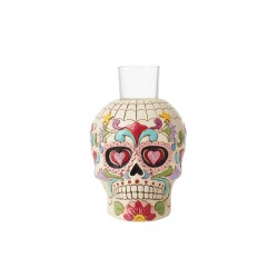 Jim Shore Heartwood Creek Day Of Dead Skull Candleholder Figurine-