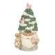 Enesco Gifts Jim Shore Heartwood Creek White Woodland Fir-ever Festive Evergreen Hat Gnome Figurine Free Shipping Iveys Gifts 