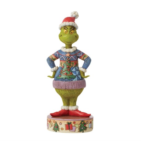 Enesco Gifts Jim Shore The Grinch Who Stole Christmas Dr Seuss Grinch Wearing Ugly Sweater Figurine