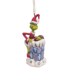 Jim Shore Dr Seuss Grinch in Chimney Ornament