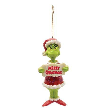 Enesco Gifts Jim Shore Dr Seuss Grinch Grinch Merry Grinchmas Ornament Free Shipping Iveys Gifts And Decor