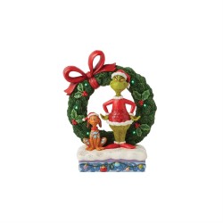 Jim Shore The Grinch Dr Seuss Grinch And Max In Wreath Figurine