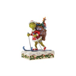 Jim Shore Dr Seuss Grinch Skiing Figurine