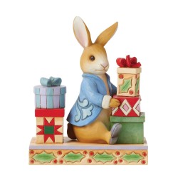 Jim Shore Heartwood Creek Peter Rabbit With Presents Figurine