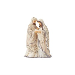 Jim Shore Heartwood Creek White Woodland Holy Family Figurine