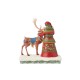 Enesco Gifts Jim Shore Heartwood Creek Santa Standing With Reindeer Figurine Free Shipping Iveys Gifts And Decor