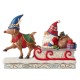 Jim Shore Heartwood Creek Reindeer Pulling Gnome Sled Figurine