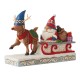 Jim Shore Heartwood Creek Reindeer Pulling Gnome Sled Figurine