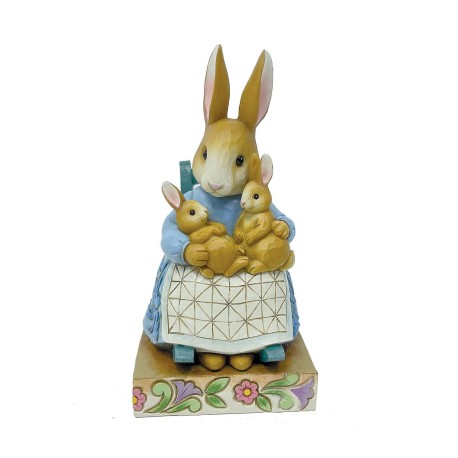 Enesco Gifts Jim Shore Beatrix Potter A Mothers Love Mrs. Rabbit in Rocking Chair Figurine Free Shipping Iveys Gifts And Decor