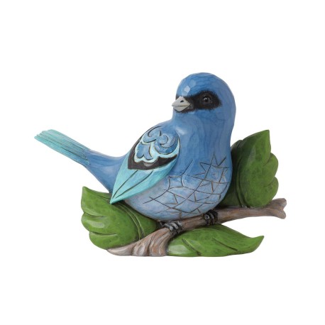 Enesco Gifts Jim Shore Heartwood Creek Indigo Bunting Bird Bird Figurine Free Shipping Iveys Gifts And Decor